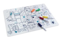 set chateau en silicone a colorier super petit