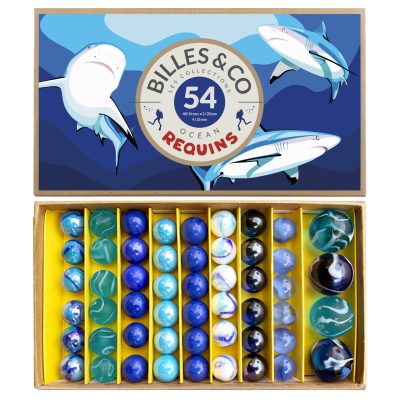 Billes & Co : coffret de billes requins