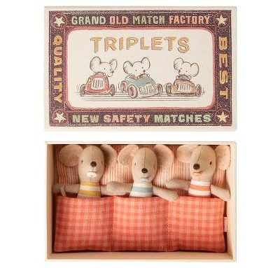 Maileg : souris triplés