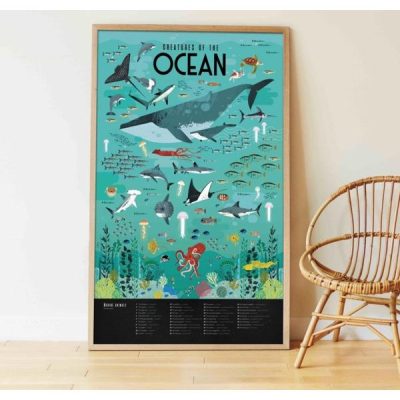 Poppik : poster géant animaux des océans
