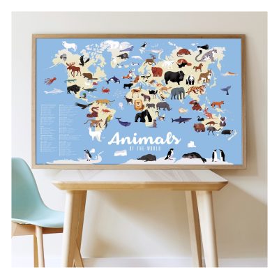 Poppik : poster géant animaux du monde