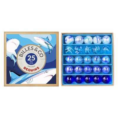 Billes & Co : coffret de billes requins