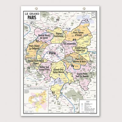 Ma carte de géographie : la carte du Grand Paris