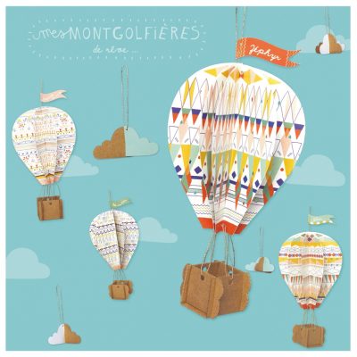 Pirouette : kit créatif de montgolfières
