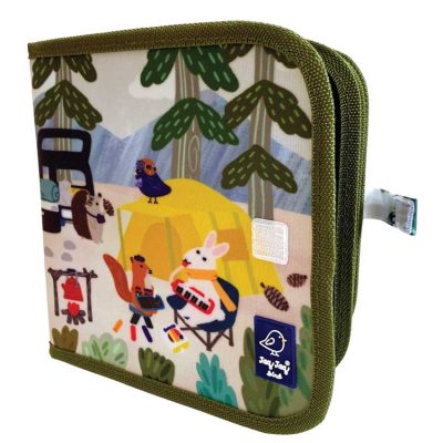 Jaq Jaq Bird : cahier ardoise camping avec craies sans poussière