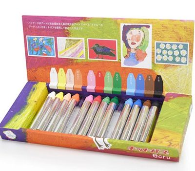 Kitpas : coffret écru de 12 crayons aquarellables en cire