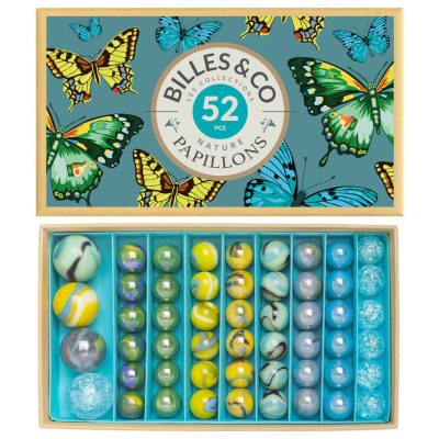 Billes & Co : coffret de 52 billes papillons