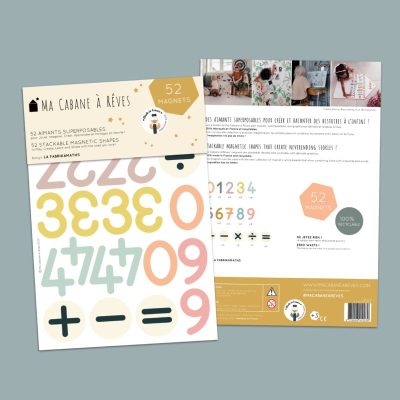 Ma Cabane à Rêves : set d'aimants maths la fabrikamaths