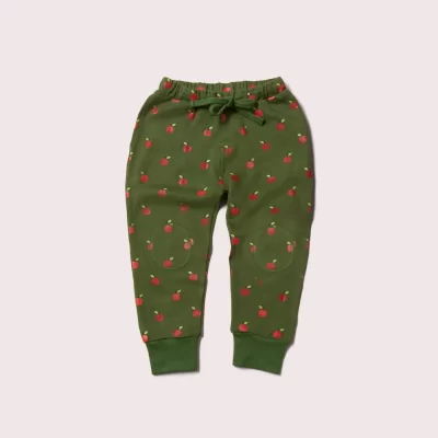 Pantalon de jogging en coton bio motifs pommes