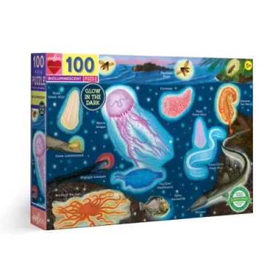 Eeboo : puzzle 100 pièces bioluminescent