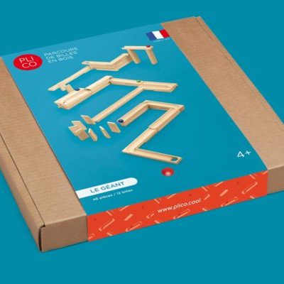 Plico : circuit de billes en bois géant