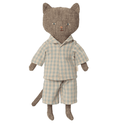 Maileg : chaton gris en pyjama