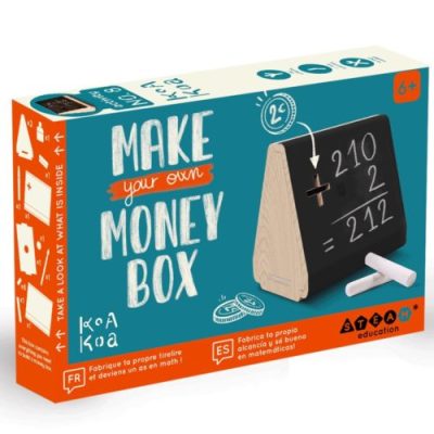 Koa Koa : coffret construis une tirelire et un as des mathématiques !