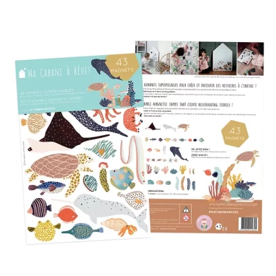 Ma cabane à rêves : set d'aimants la Fabrikaocéan