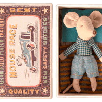 Maileg : little brother mouse in a matchbox