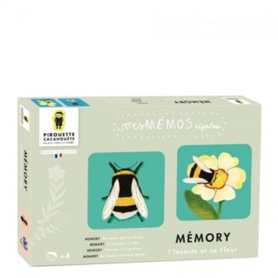 Pirouette : jeu de memory insectes et fleurs