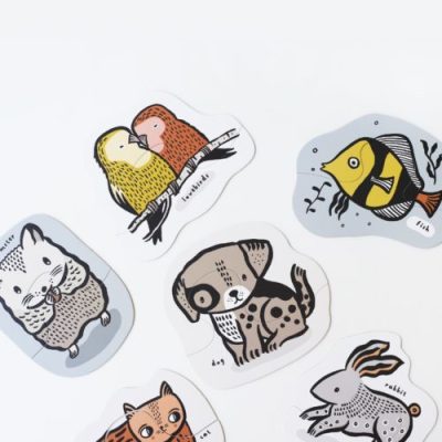 Wee Gallery : puzzle débutant les animaux de compagnie